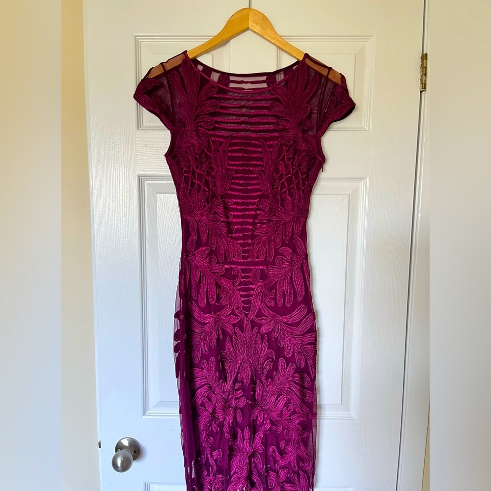 Phase Eight Bodycon Dress Burgundy